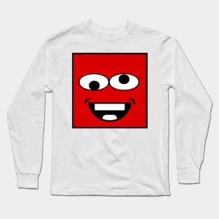 Cute funny cool smiley face retro design Long Sleeve T-Shirt